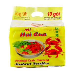 2 Crabs Instant Noodles (Mi Hai Cua) 10/10pk/0.3oz *Binh Tay*