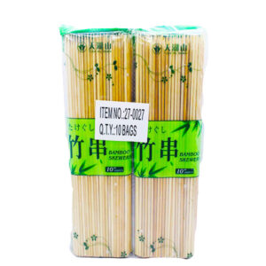 Bamboo Skewers 10″ 10bags x 10bags x 100pcs (Tian Hu Shan)