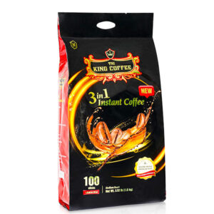 King Coffee - 3 in 1 Coffee Mix 5bag/100pk/0.5oz
