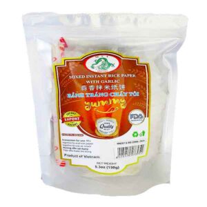 Mixed Instant Rice Paper With Garlic (Banh Trang Chay Toi) 48 bags x 5.3oz *MTT*