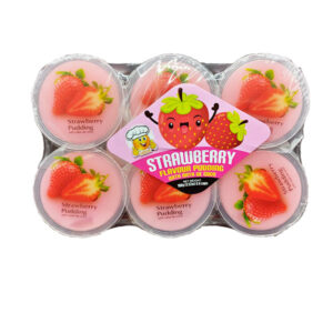 Pudding Nata de Coco Strawberry Flavor 16tray/6cup/3.5oz *Smile*