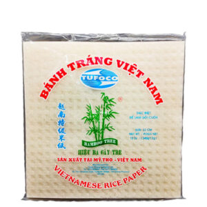 Square Rice Paper (22cm) 30bag/6oz *Bamboo Tree - Ba Cay Tre*