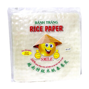 Rice Paper (Banh Trang) 22cm Square (44 pack/12oz) *SMILE*
