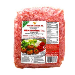 Pork And Shrimp Sausage For Broiling (Nem Nuong Tom) 20 x 14oz *Houston Sausage*